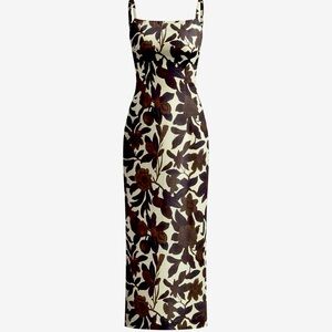 Backless Print Dress